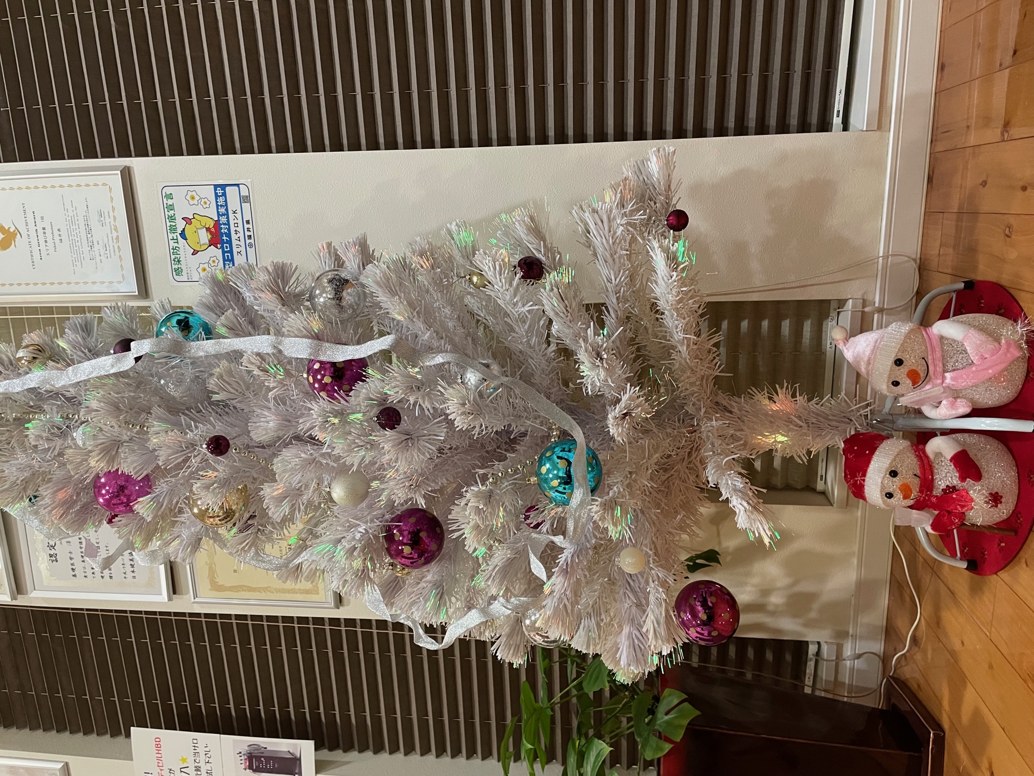 今年もクリスマスツリー登場 21年12月01日 09時39分 ダイエット専門店 スリムサロンkブログ Eparkリラク エステ